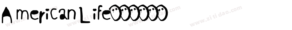 American Life字体转换